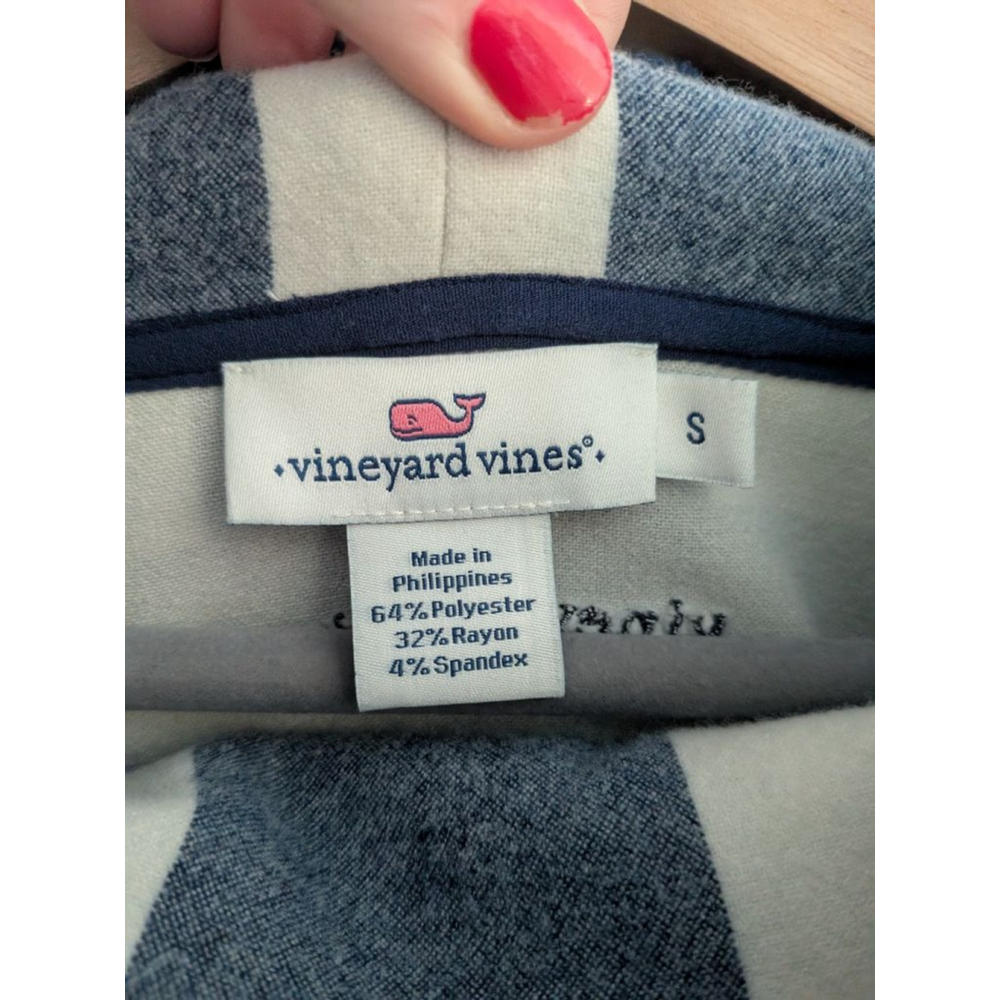 Vineyard Vines Buffalo Check Doubleface Funnel Neck Long Sleeve Pullover Size Sm - Picture 6 of 8